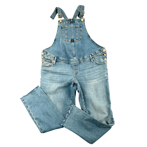 Isabel Maternity by Ingrid & Isabel Pants - Isabel Maternity By Ingrid Isabel Blue Denim Overalls Adjustable Straps Size 8